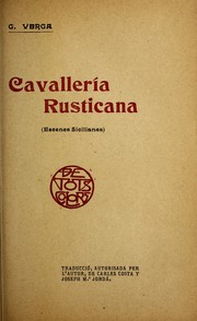 Cover of Cavalleria Rusticana