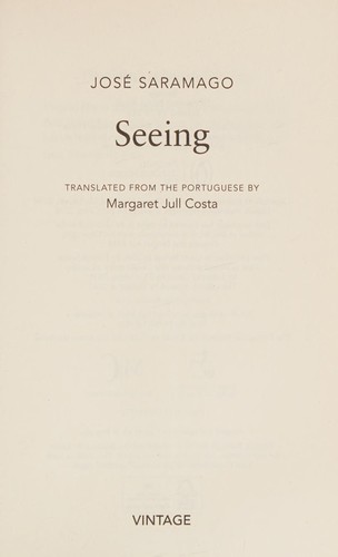 Cover of Seeing