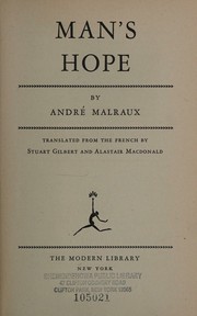 Cover of Man's Hope