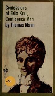 Cover of Confessions of Felix Krull, Confidence Man