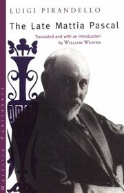 Cover of The Late Mattia Pascal