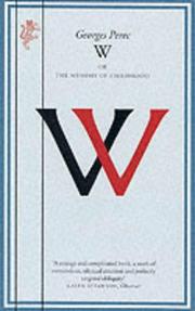 Cover of W, or the Memory of Childhood
